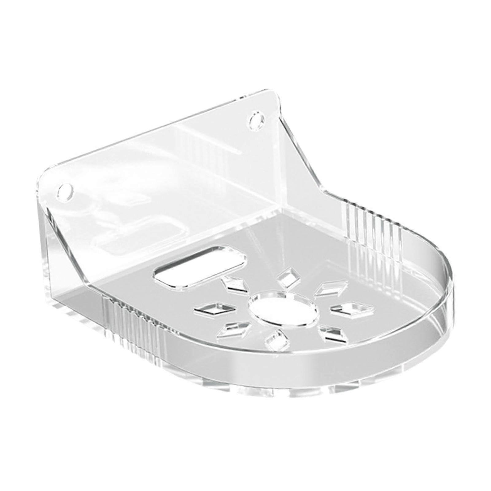 Security Camera Wall Mount Bracket, Universal Adjustable Shelf for Outdoor Surveillance, Clear White