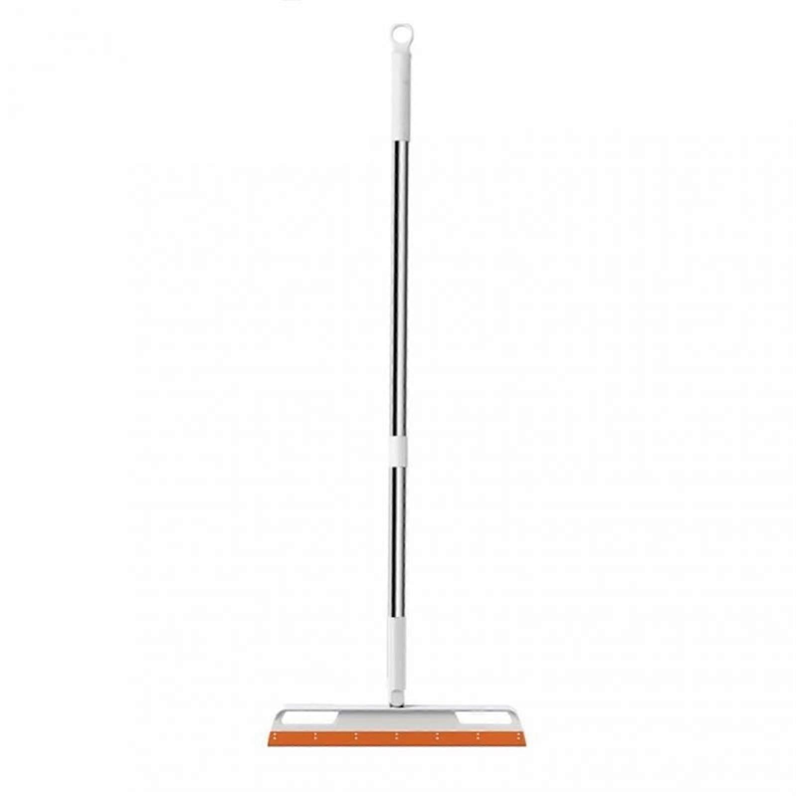 Silicone Broom Floor Brush with Shape Memory Bristles for Pet Hair Removal and Wet Dry Cleaning