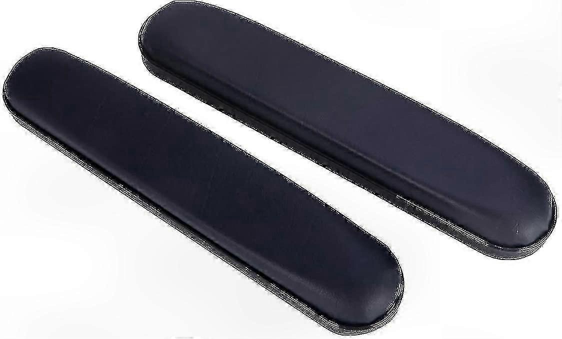 Universal Leather Armrest Pads for Wheelchairs - 2 Pack Replacement Cushions