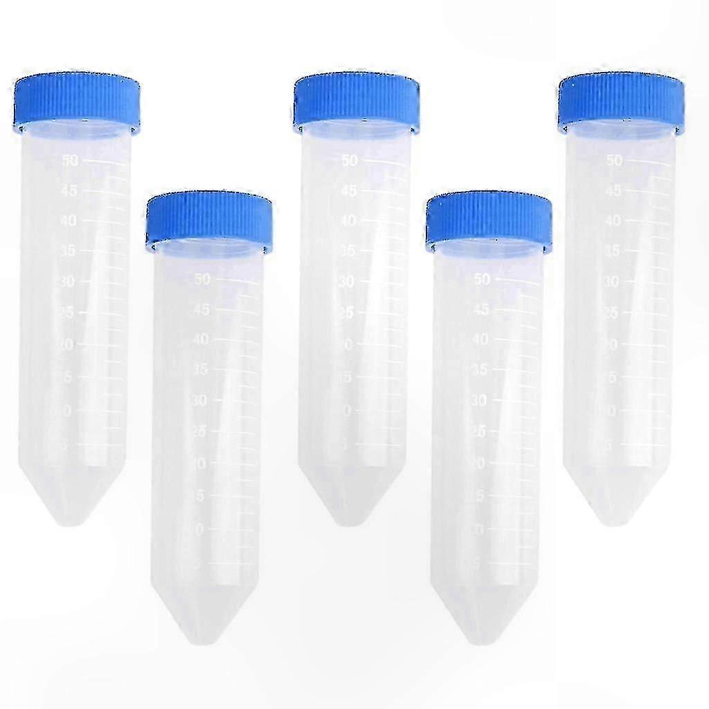50ml Plastic Centrifuge Tubes, 50 Pack, Lab Test Vials & Containers