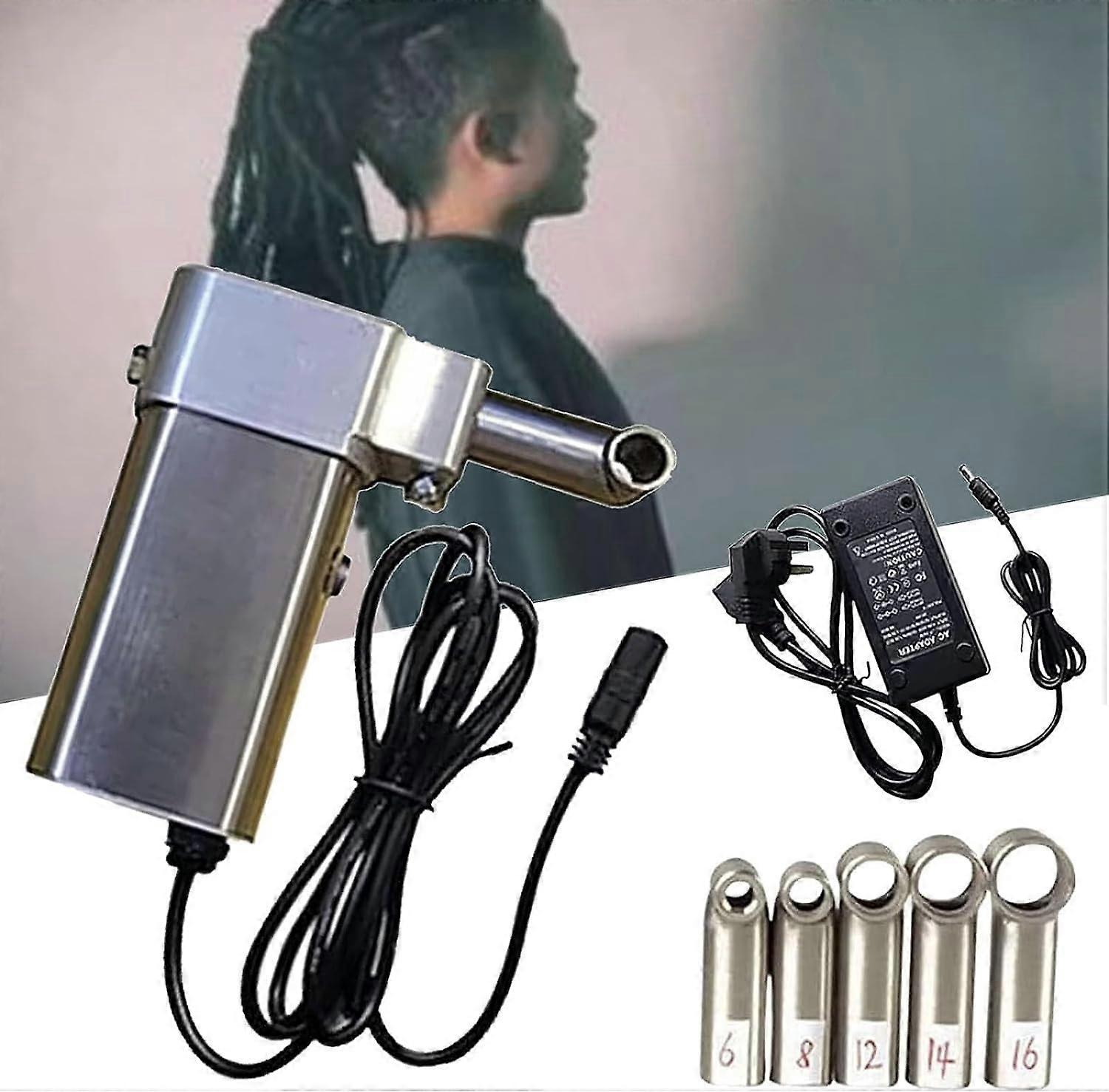 Electric Dreadlock Machine with Triple Hook for Fast Uniform Braids and Locs 14mm