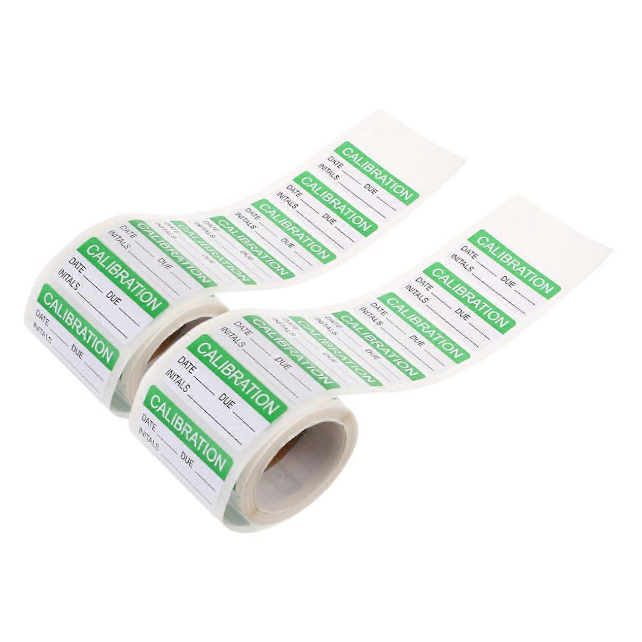 Green Self Laminating Calibration Labels with Secure Adhesive for Quality Control and Inventory Tracking