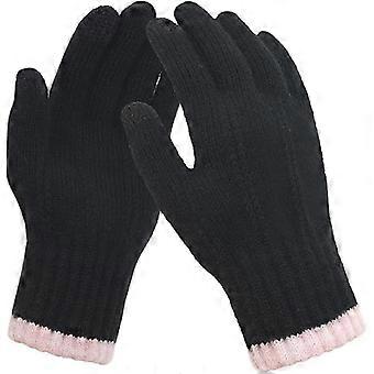 Warm Lined Winter Gloves for Women, Touchscreen Gloves, Elastic Knitted Fleece Gloves for Running, Work and Outdoor Activities, 05