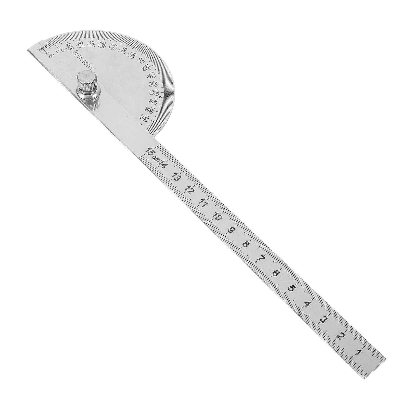 Stainless Steel Protractor Ruler Swing Arm Protractor for Measuring Use