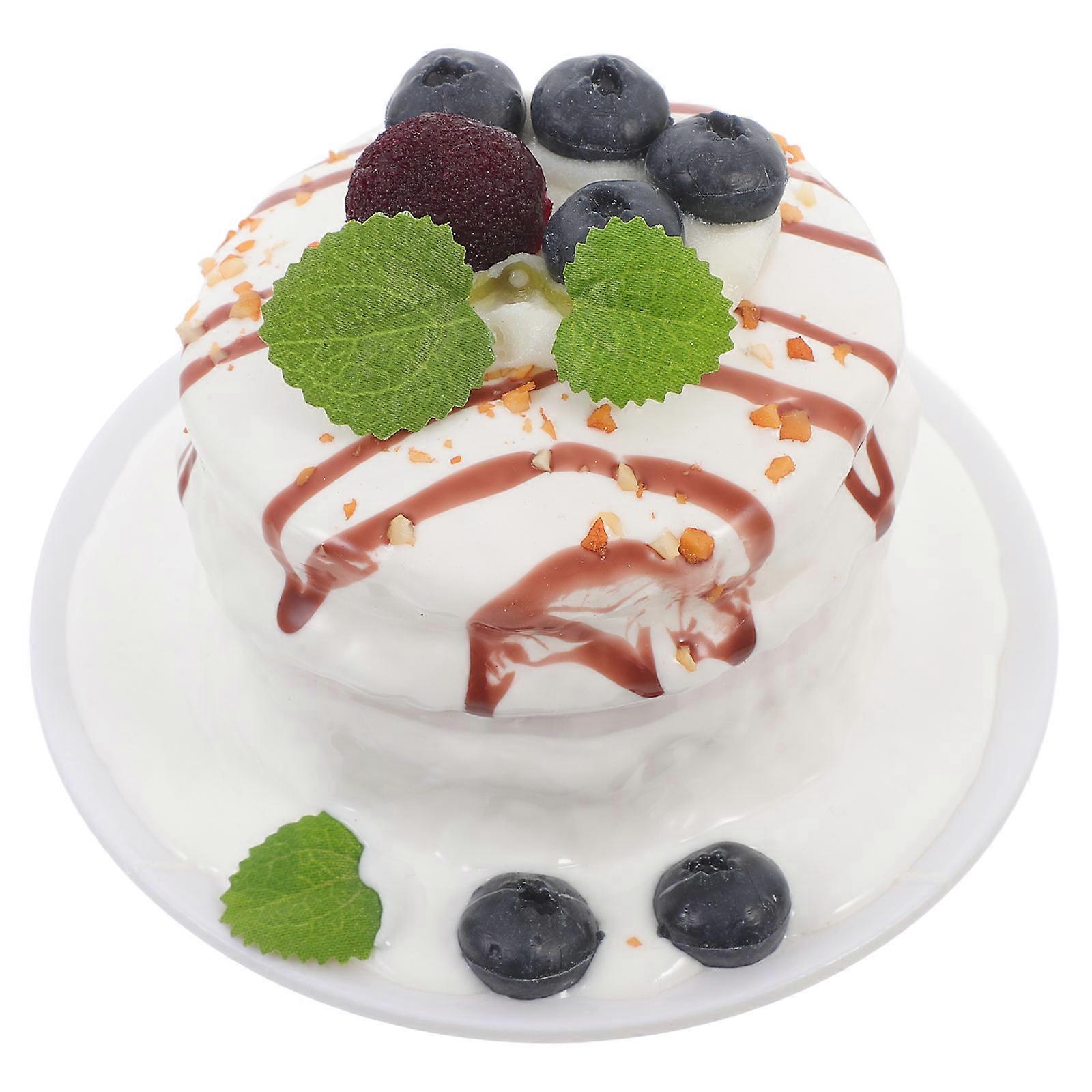 Simulation Cake Model for Decor White Artificial Cake Decorative Model