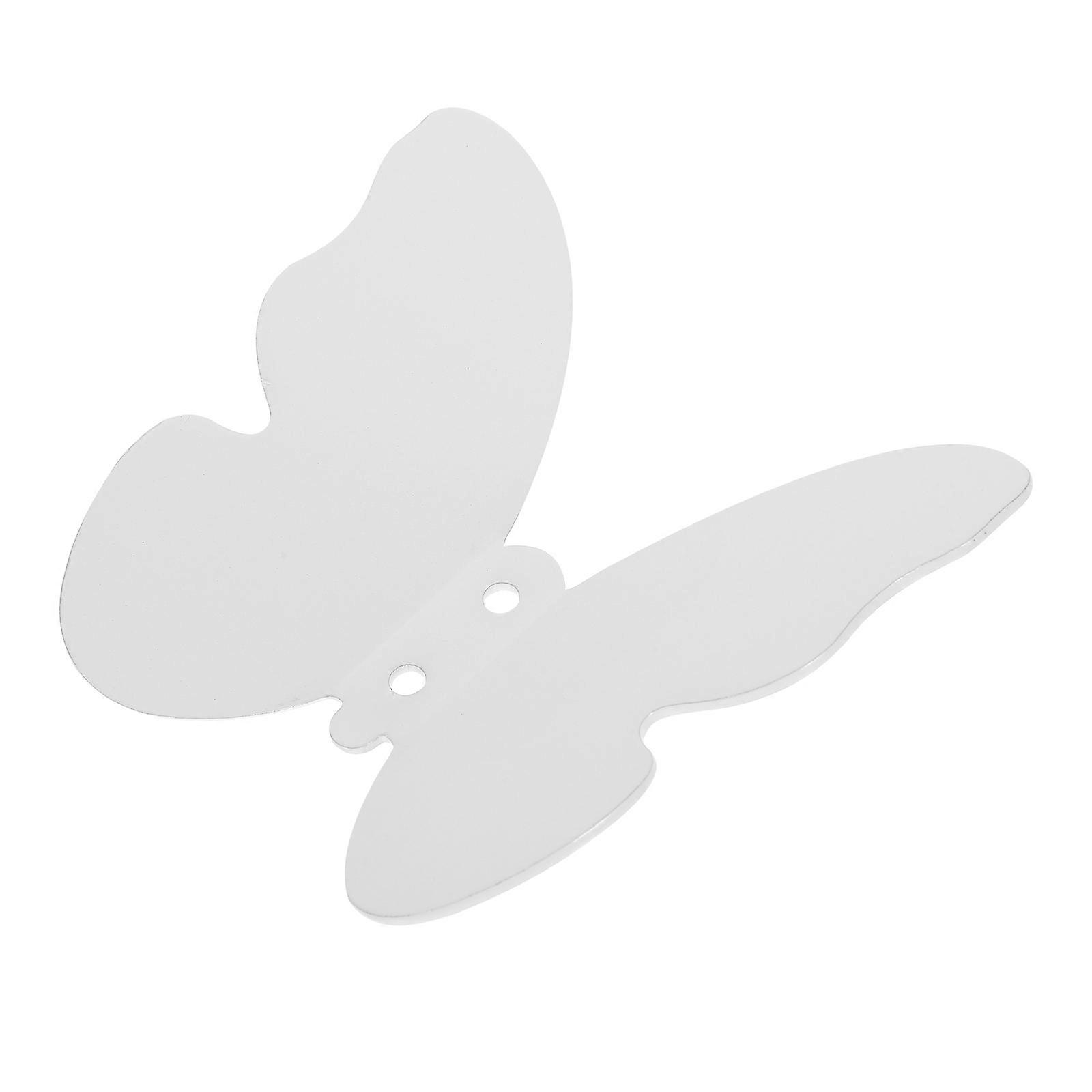 Wall Mounted Hook Butterfly-Shape Hook for Coat 1Set White Copper