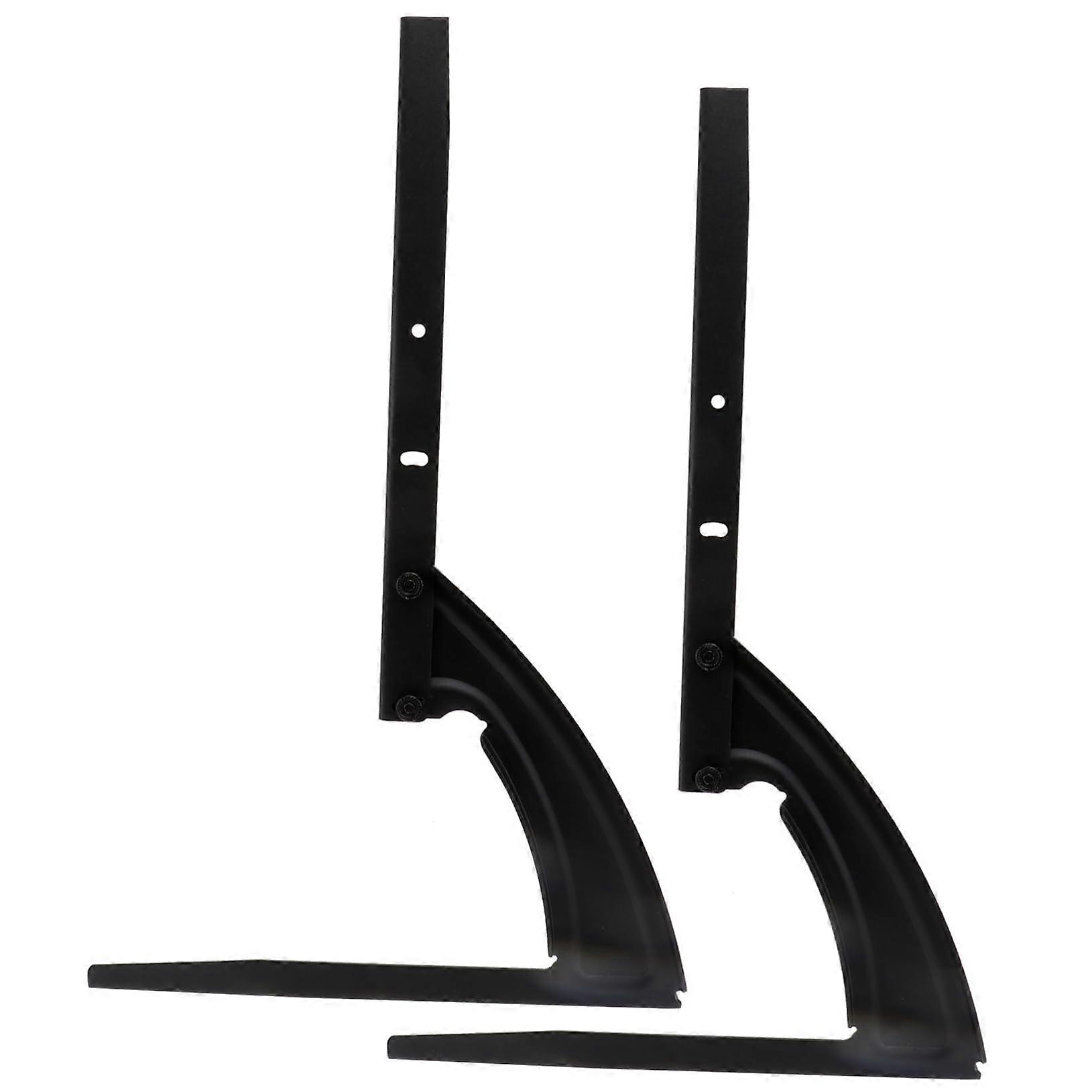 TV Stand Base Replacement Adjustable Height Metal Desktop Mount with Stable Triangle Support