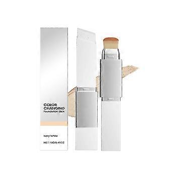 13g Ivory White Two-in-One Color-Changing Foundation Stick - Lightweight, Moisturizing, Matte, Sheer, and Natural Makeup Finish