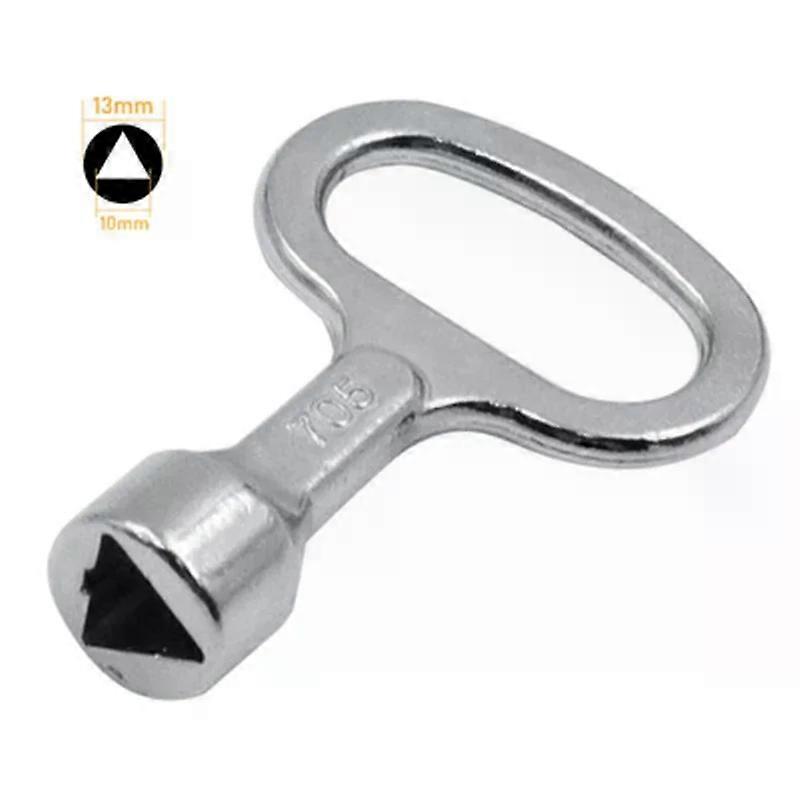 Multifunction Spanner Panel Lock Key Shape Socket Spanner Electric Cabinet Universal Triangle Key Subway Train Lift Door Locks