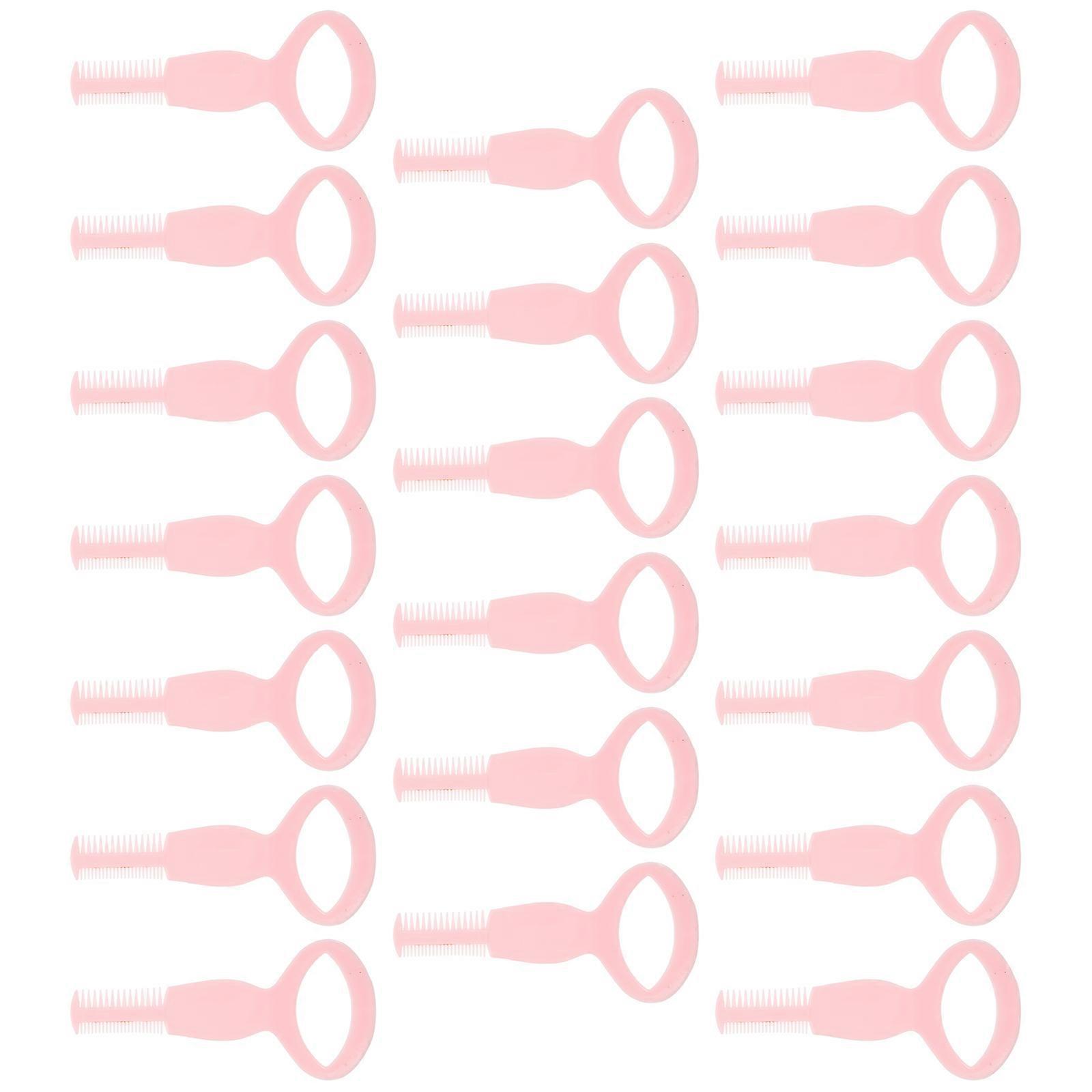 Makeup Mascara Applicator Eyelash Brushes Guard Tools for 40Pcs Pink