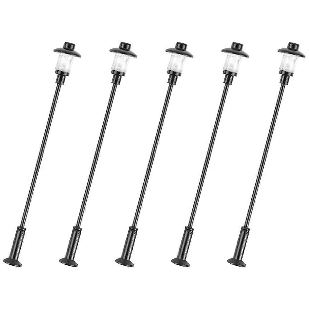 Sand Table Yard Lights Mini Street Light Models for Decoration 5Pcs