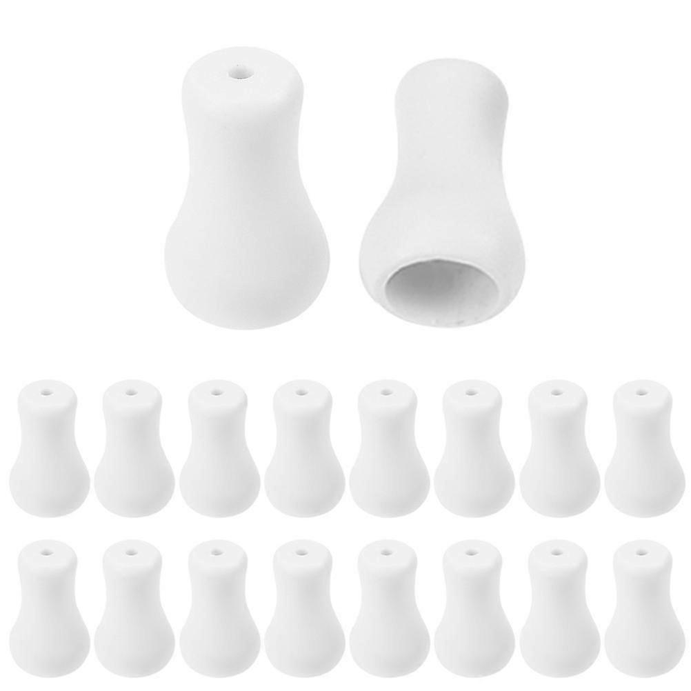 Blind Cord Knobs Plastic Pull Cord Holder for Roman Shades 40Pcs White