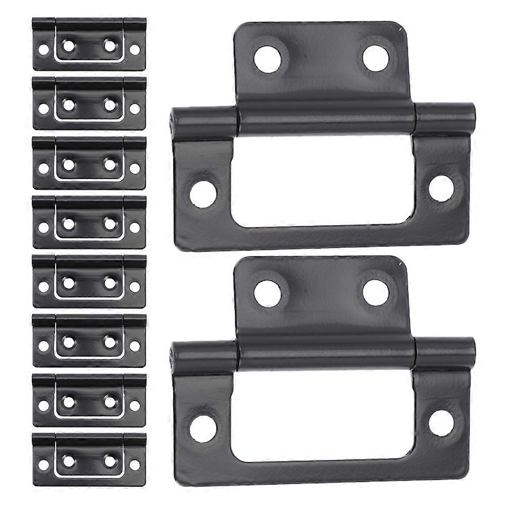 Black Iron Hinges for Cabinets Providing Self Closing Function with 10Pcs