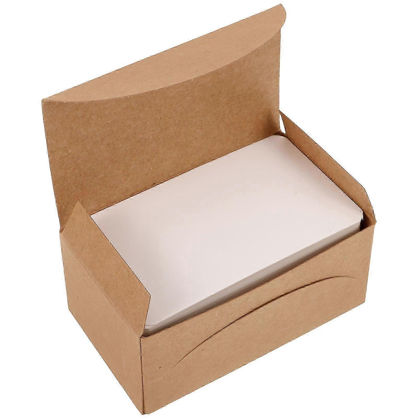 White Paper Blank Cards for Memory Flashcards with 100Pcs for Notes