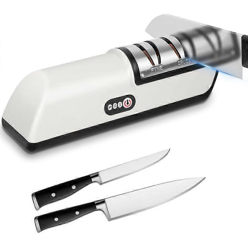 Electric Knife Sharpener, 5-in-1 Professional Sharpener with Charging Cable, Fast & Efficient Knife Sharpener