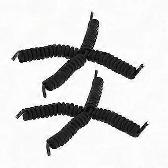 4-Pack Spiral Coil Elastic No-Tie Shoelaces compatible withRunning Shoes