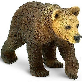 Grizzlybär-Junges-Figur – Detailgetreue 7,6 cm große Kunststofffigur – Lustiges und lehrreiches Spielzeug für Jungen, Mädchen und Kinder ab 1 Jahr