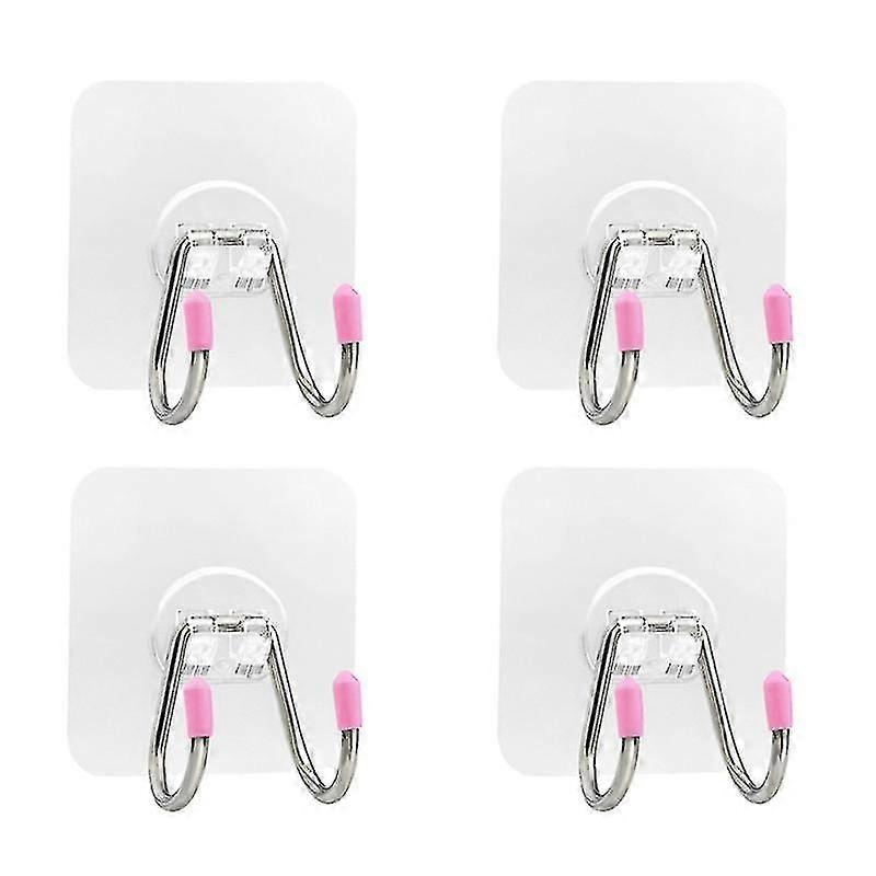4pcs Storage Hooks, No Trace Hook