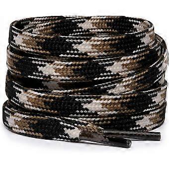 5/16" Colored Flat Shoe Laces 51" Replacement Shoelaces for Sneakers