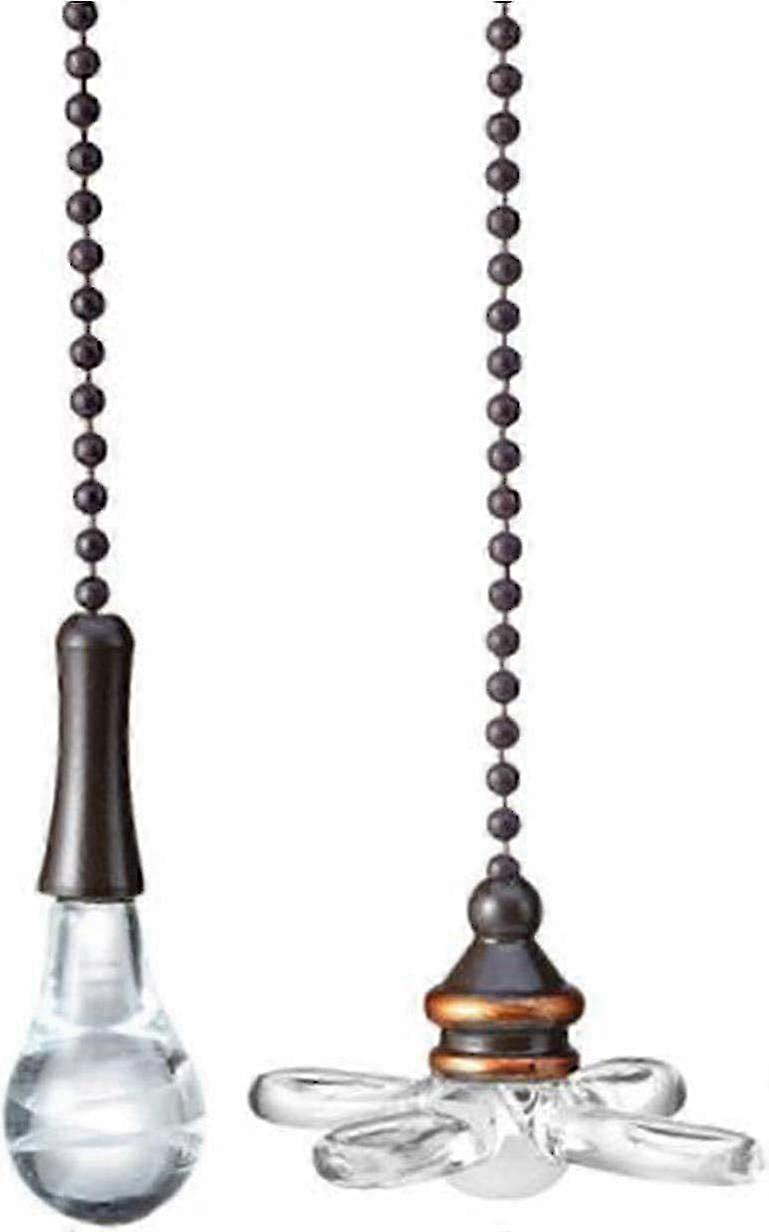 Ceiling Fan Pull Chain, Fan Pull Chain Extender,Bulb and Fan Pattern Pull Chain
