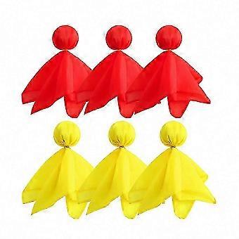 6PCS Soccer Rugby Penalty Flags - Professional Referee Tossing Ball Flags for Football Sports Games
