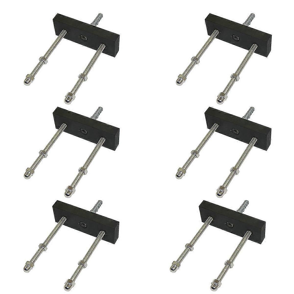 6 Pack Skateboard Floating Deck Display Wall Mount Rack Holder