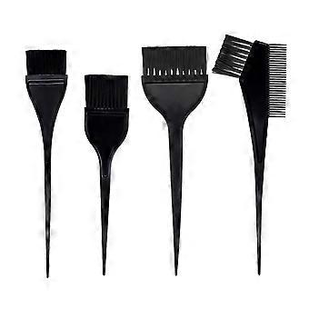 Hair coloring brush set, 4-piece hair coloring brush set, hair dyeing brushes, hair dye comb brushes, hair coloring brushes, applicator tools, for bar