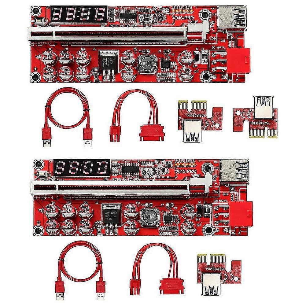 Pci-e 1x To 16x Riser Card, 10 Capacitors,pci-e Riser A