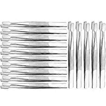 Stamp Tweezers Stainless Steel False Eyelash Tongs for Makeup 15Pcs
