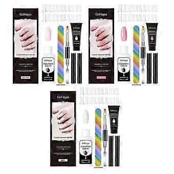 Crystal Nail Extension Set Nail Glue Simple Style Natural Three-Dimensional Nail Tool Set