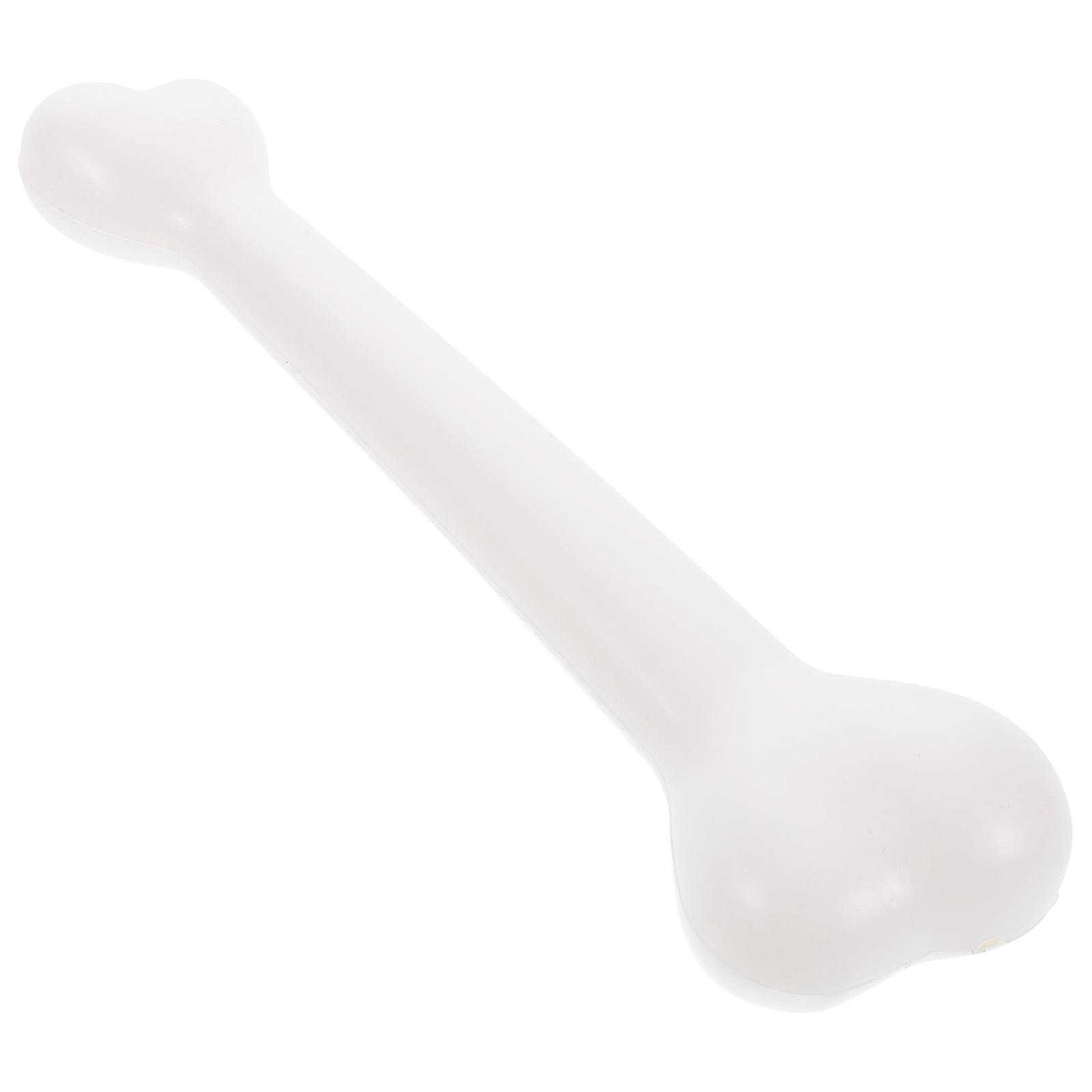 Halloween Props Simulative Human Skeleton Plastic Bones Model Dog Bones Toy False Bones (White)