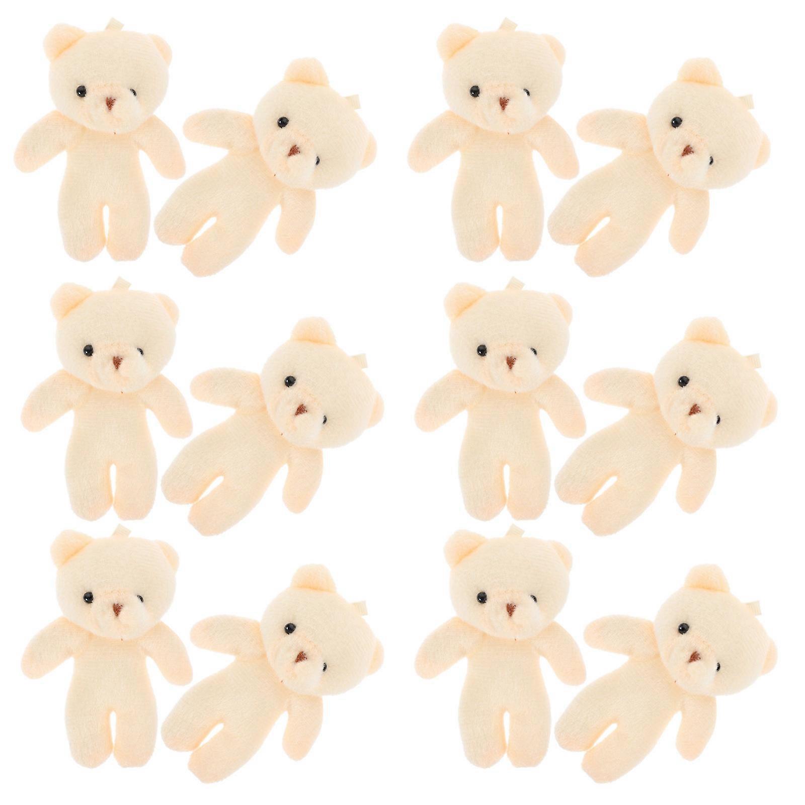 12Pcs Decorative Bear Figurines Adorable Tiny Bears Multi-function Decors