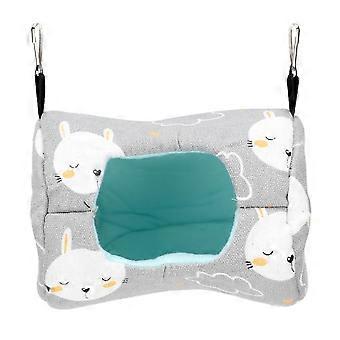 Four Seasons Canvas Gray Hamster Hammock Hanging House Nest for Chinchillas Small PetsGray Small Rabbit