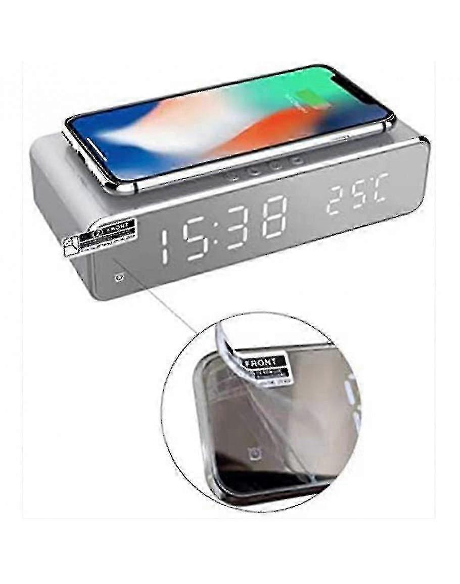 Alarm Clock With Wireless Charging