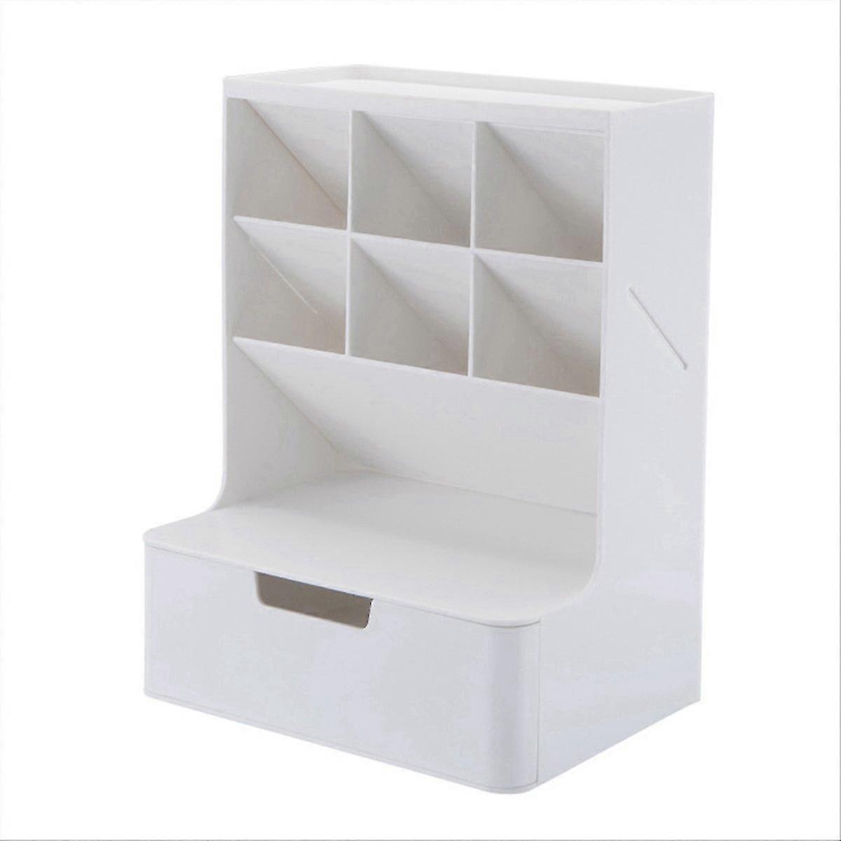 Multifunctional Pen Holder Storage Box White