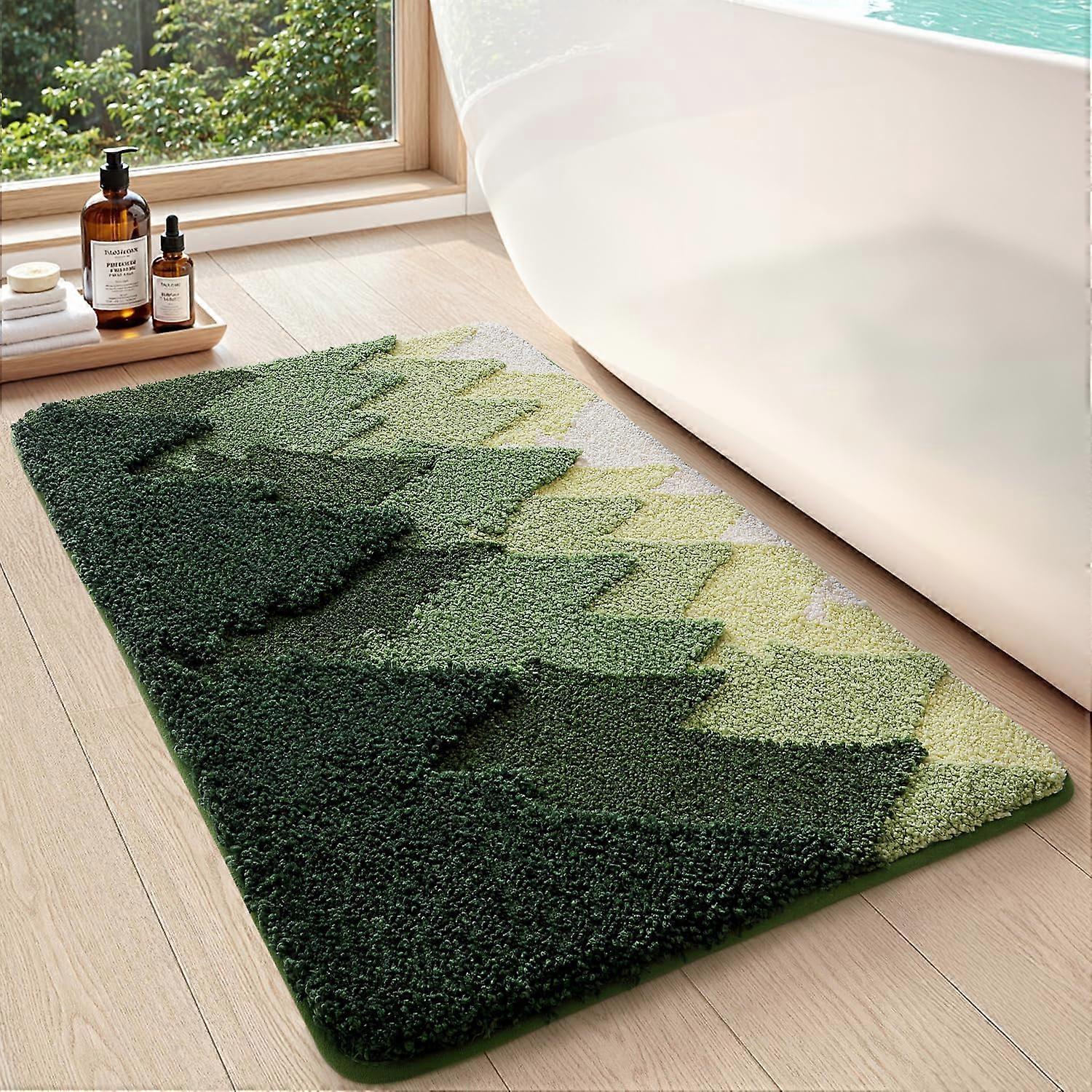 Bathroom Mat Non-Slip and Absorbent, Machine Washable, Soft and Comfor