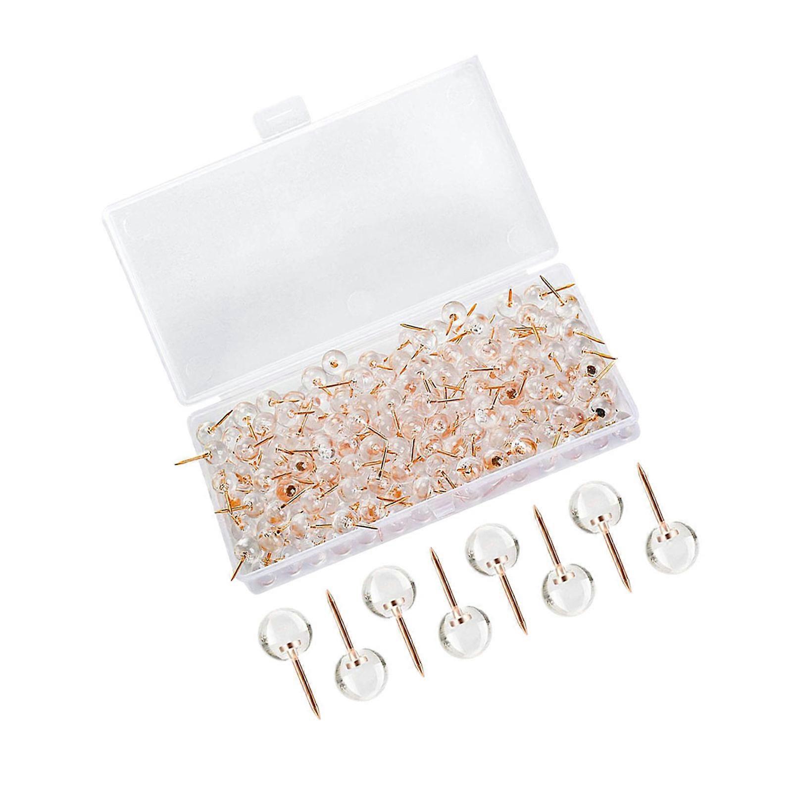 Transparent Thumb Tacks Multi-Function Push Pin for Daily Use 50Pcs Home Supply