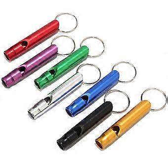 20 Pieces Aluminum Alloy Keychain Whistles 20 Pcs Colorful Outdoor Emergency Sports Whistles