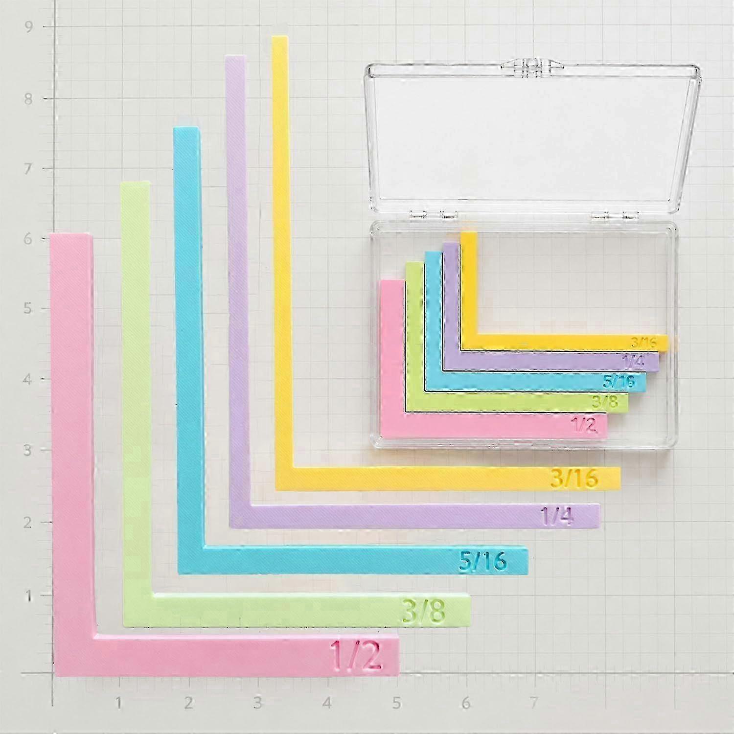 L-Shaped Paper Layering Guides With Case