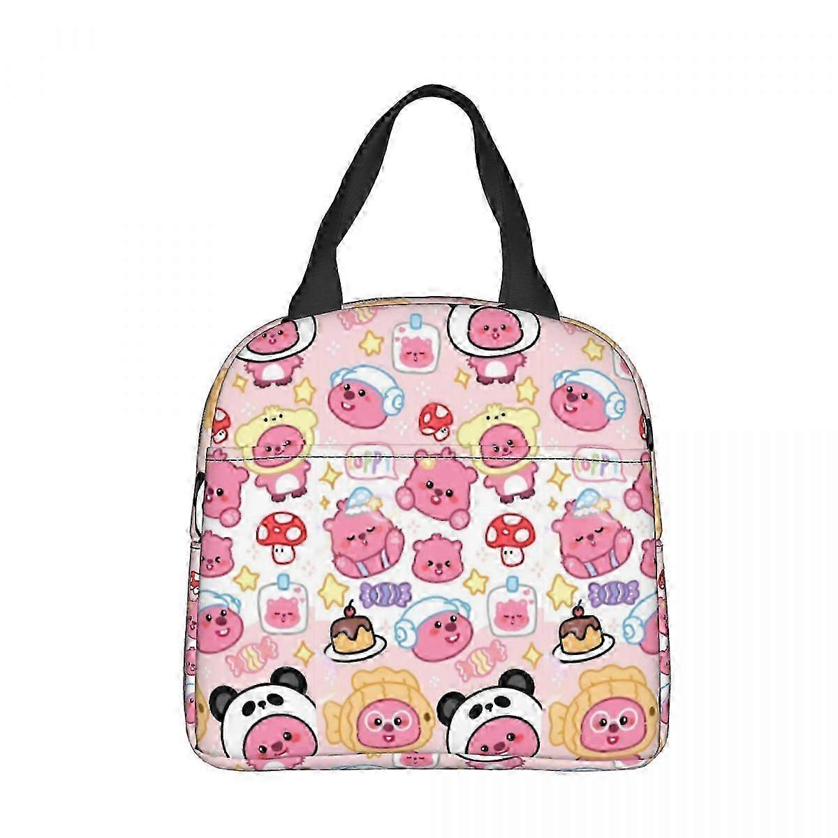 Loopy Pattern Reusable Lunch Tote