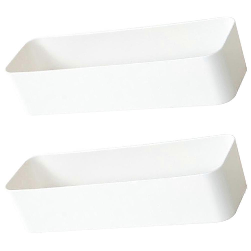 Wall Mount Remote Control Holder for Storage 2Pcs Self Adhesive Boxes