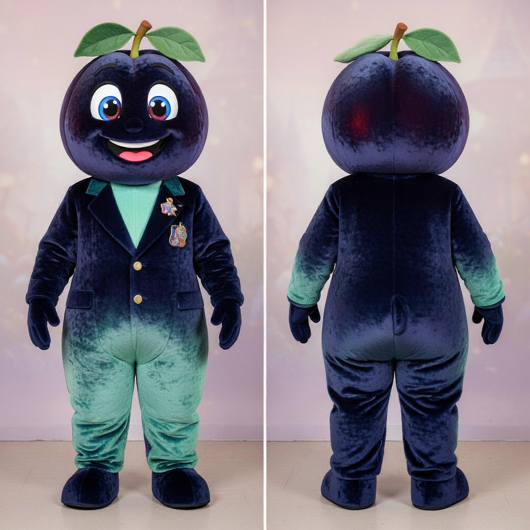 MASTICOT Velvet Navy Plum Mascot