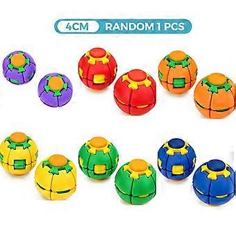 Press Spin Click 3D Printed Fidget Deform Ball Rotating Fingertip Toy Soft Texture Stress Relief for Kids Adults All Ages