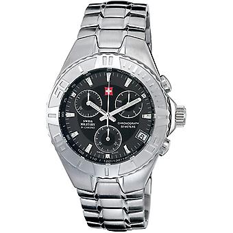 Swiss Military Quartz Analog Man Watch with 18000ST-1M Stainless Steel Bracelet