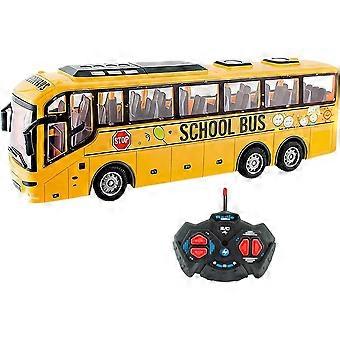 Remote Control School Car with LED Lights School Bus Toy Opening Doors