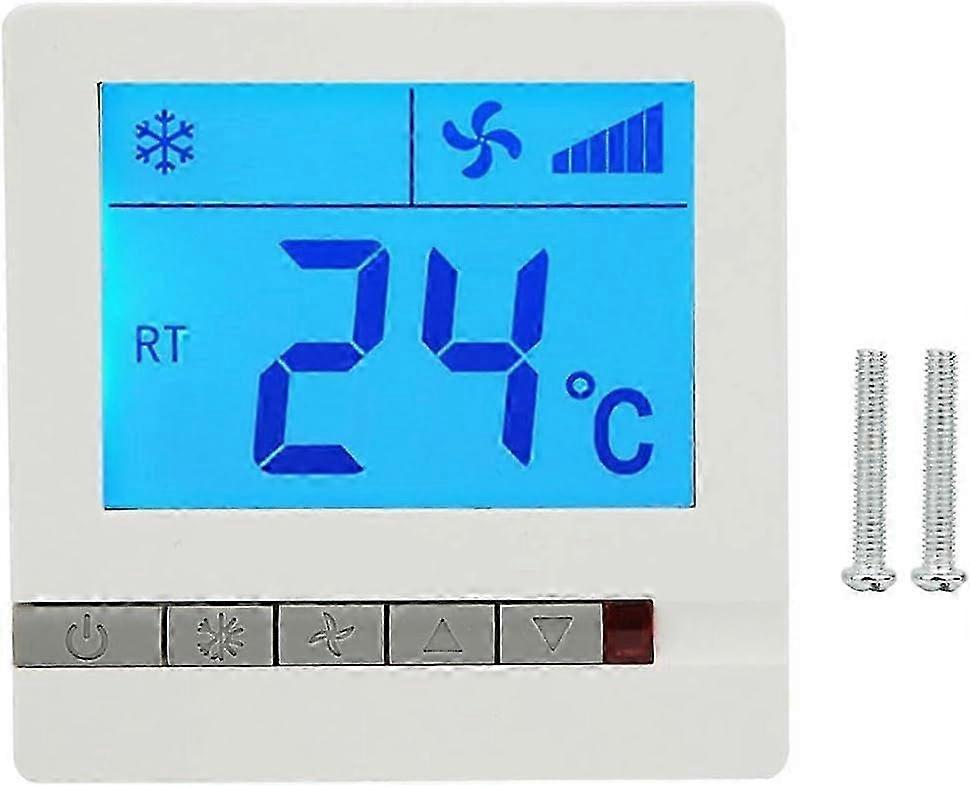 Digital Thermostat for Air Conditioning with Large LCD Display and Precise Temperature Control