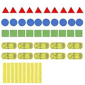 1Set Educational Jigsaw Puzzle Set for Kids with Geometric Shape Design to Develop Patience Skills