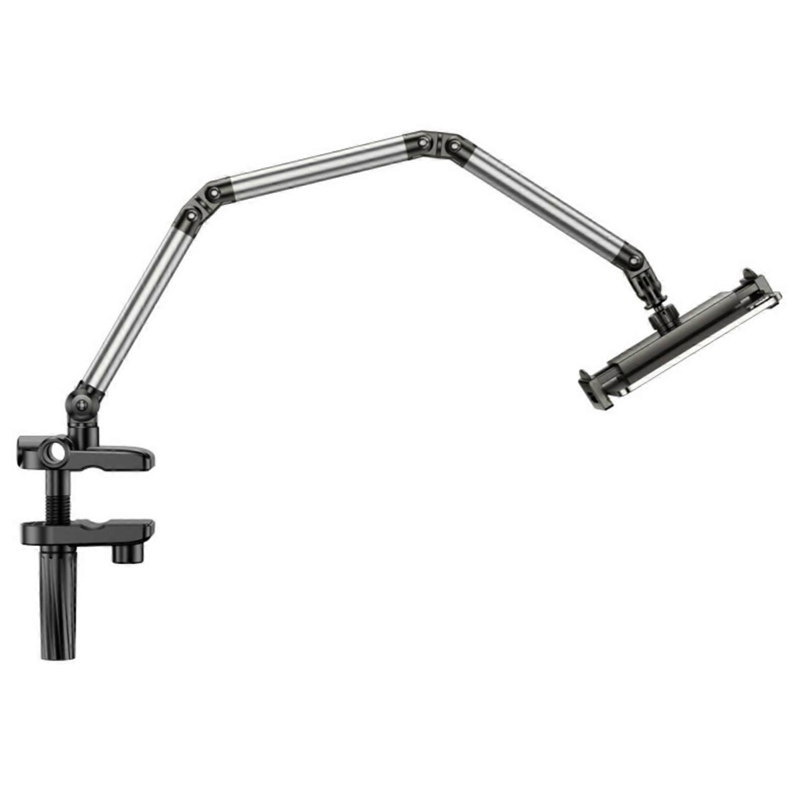 Tablet Phone Desk Stand Adjustable Tablet Stand with Clamp Foldable for Bedside