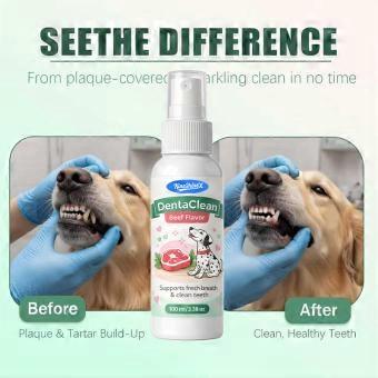 @4pcs@Pet Foam Dry Shampoo Spray Easy to Use for Dental Pet Coat Cleaner Dry Shampoo for Pets Easy Rinse Gentle Formula Odour Control