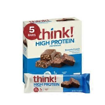 Think! High Protein Bars Brownie Crunch, 5 Ea